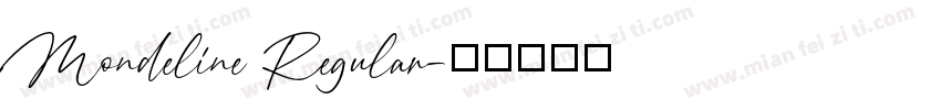 Mondeline Regular字体转换